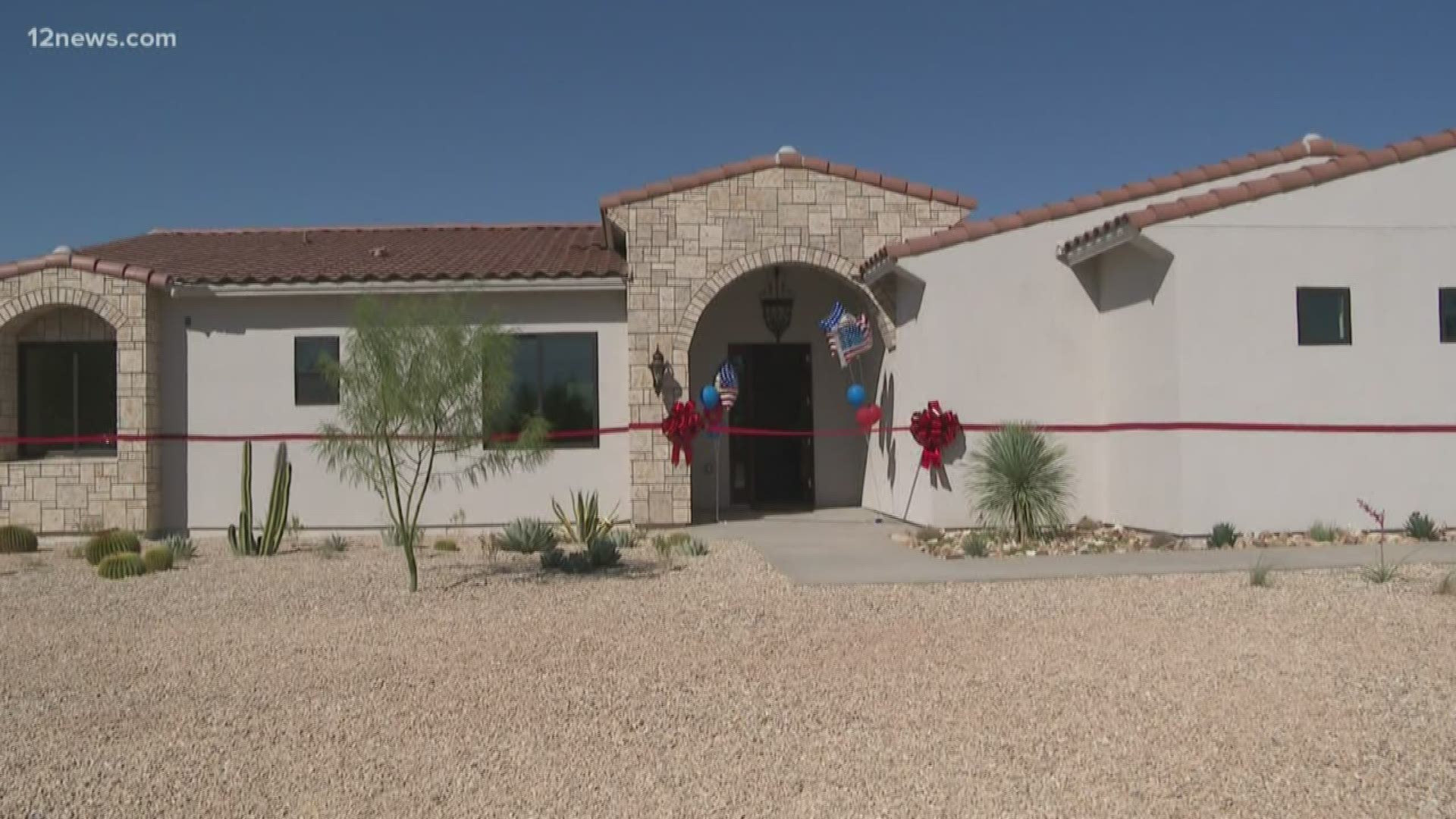 Jared Allen's Wounded Warriors teamed up with the Southwest Region Council of Carpenters to honor Corporal Cesar Garcia's service by building him a custom home.