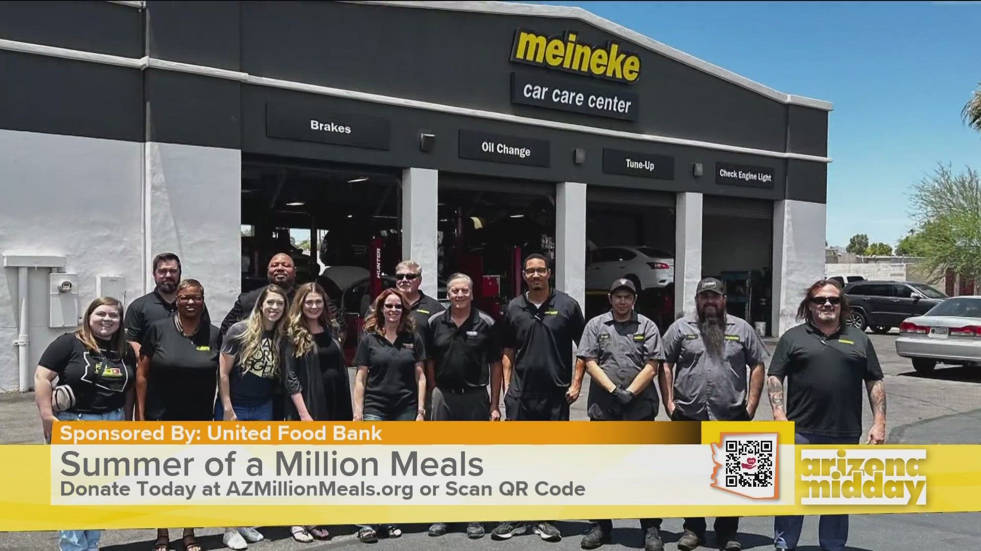 Kevin Leger, owner of 8 Meineke locations, shares how they are helping collect food and funds for United Food Bank and offering you a discount if you donate.