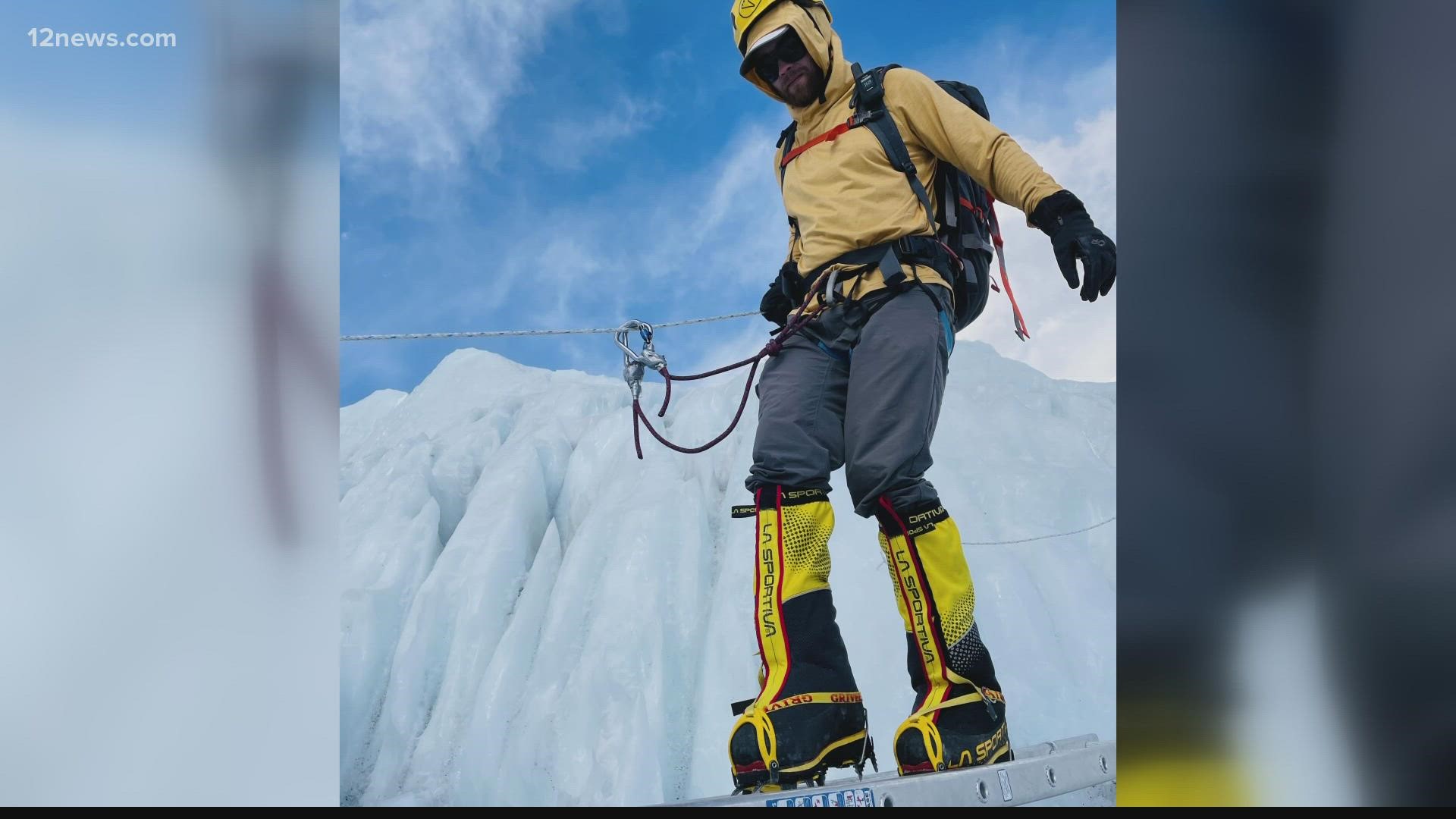 Clayton Wolfe is getting ready to climb Mount Everest. He's been training for six years.