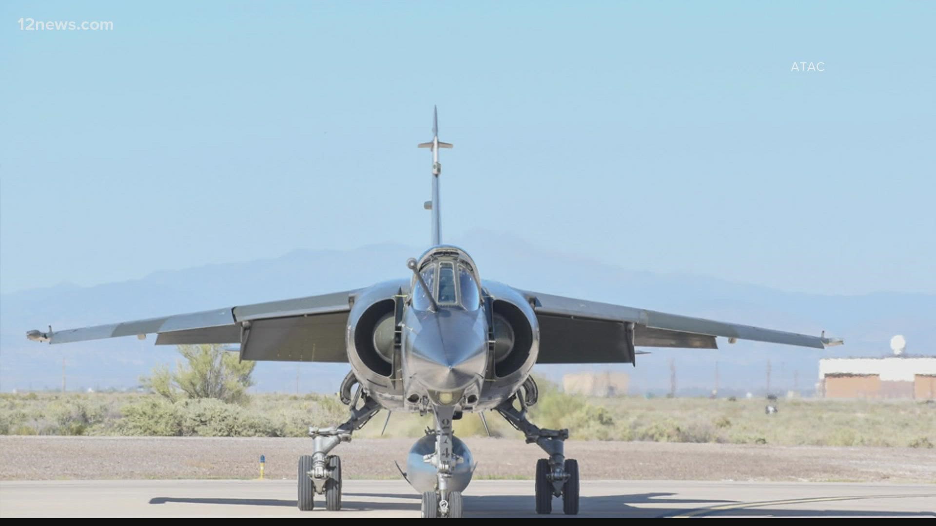 The Mirage F1 fighter plane was part of a contractor's fleet of planes that train Luke Air Force Base pilots.