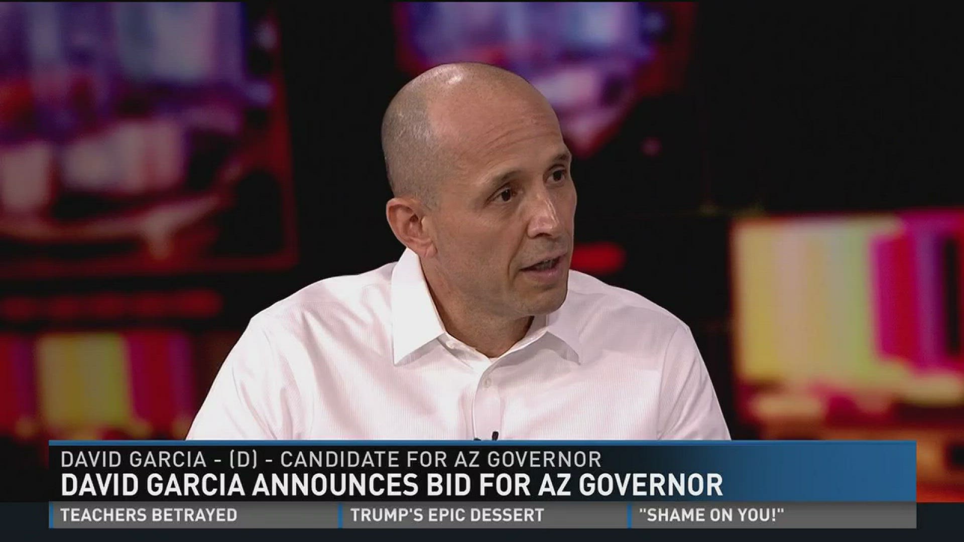 David Garcia, a Democratic candidate for governor and an Arizona State University professor, says Gov. Doug Ducey can't be trusted after betraying public-school supporters by expanding school vouchers for private and religious schools.