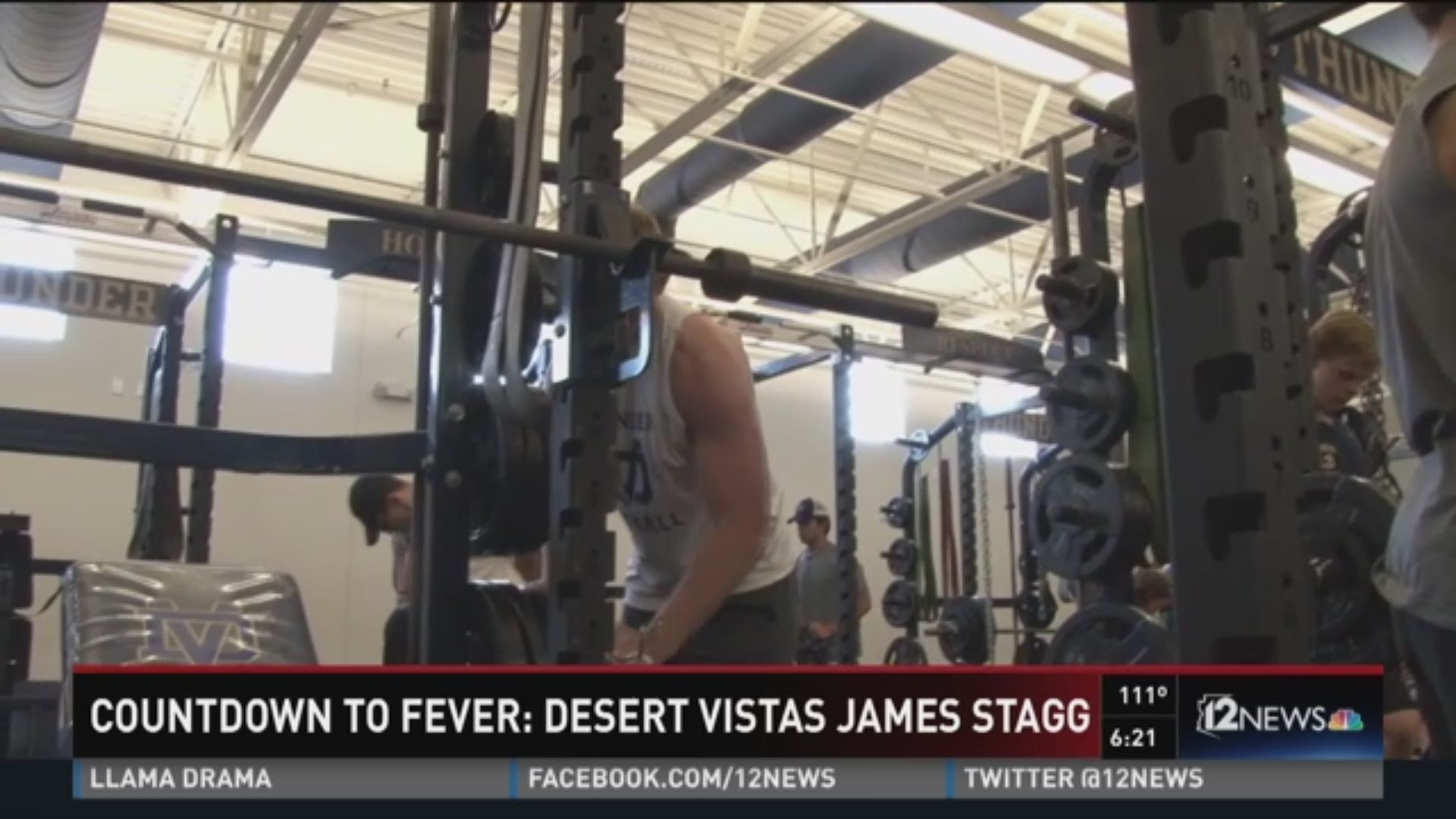 12 Sports stopped by Desert Vista High School to catch up with the state's best tight end, James Stagg.