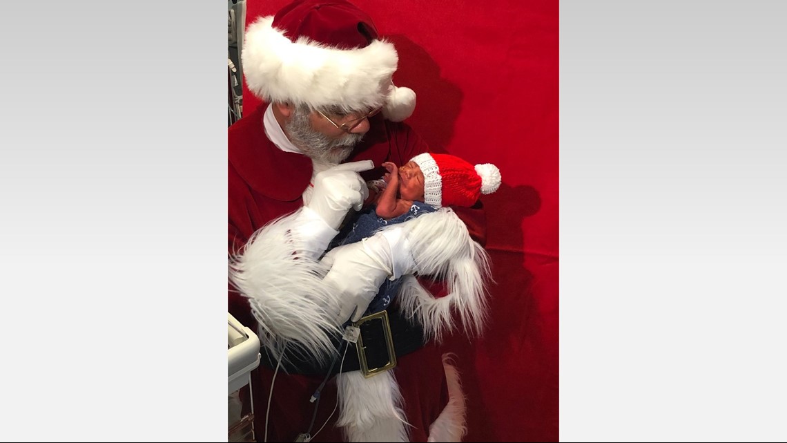 Santa visits babies in NICU at Banner Desert Medical Center