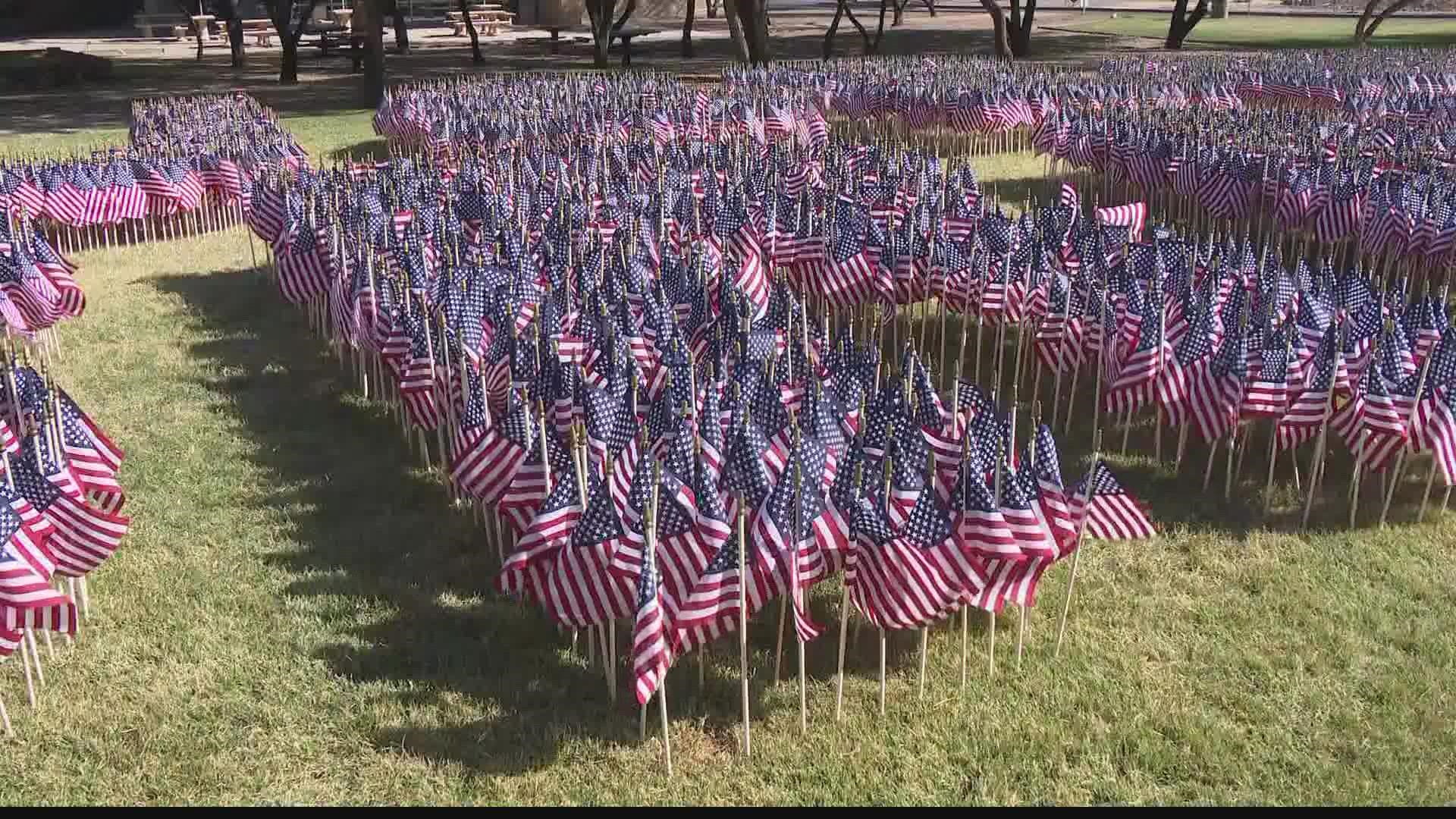 The University of Phoenix hosted its annual Memorial Day flag planting honoring fallen soldiers. After the planting of the flags a Memorial Day ceremony was held.