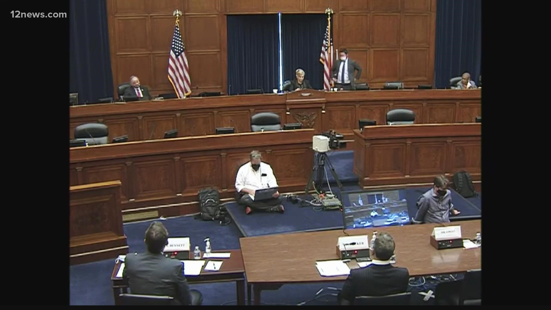 Leaders of the Republican-led election audit did not show up to a House Oversight Committee hearing about their actions. The CEO of Cyber Ninjas declined to appear.