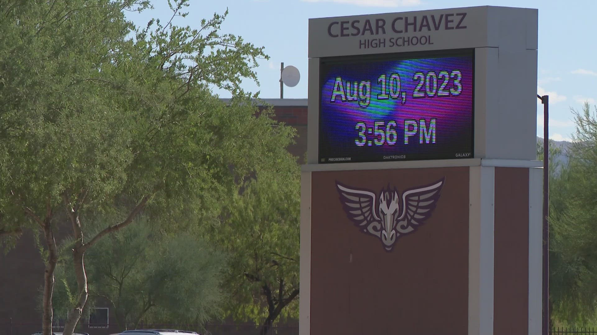 School officials say the two incidents reported Thursday morning are unrelated.