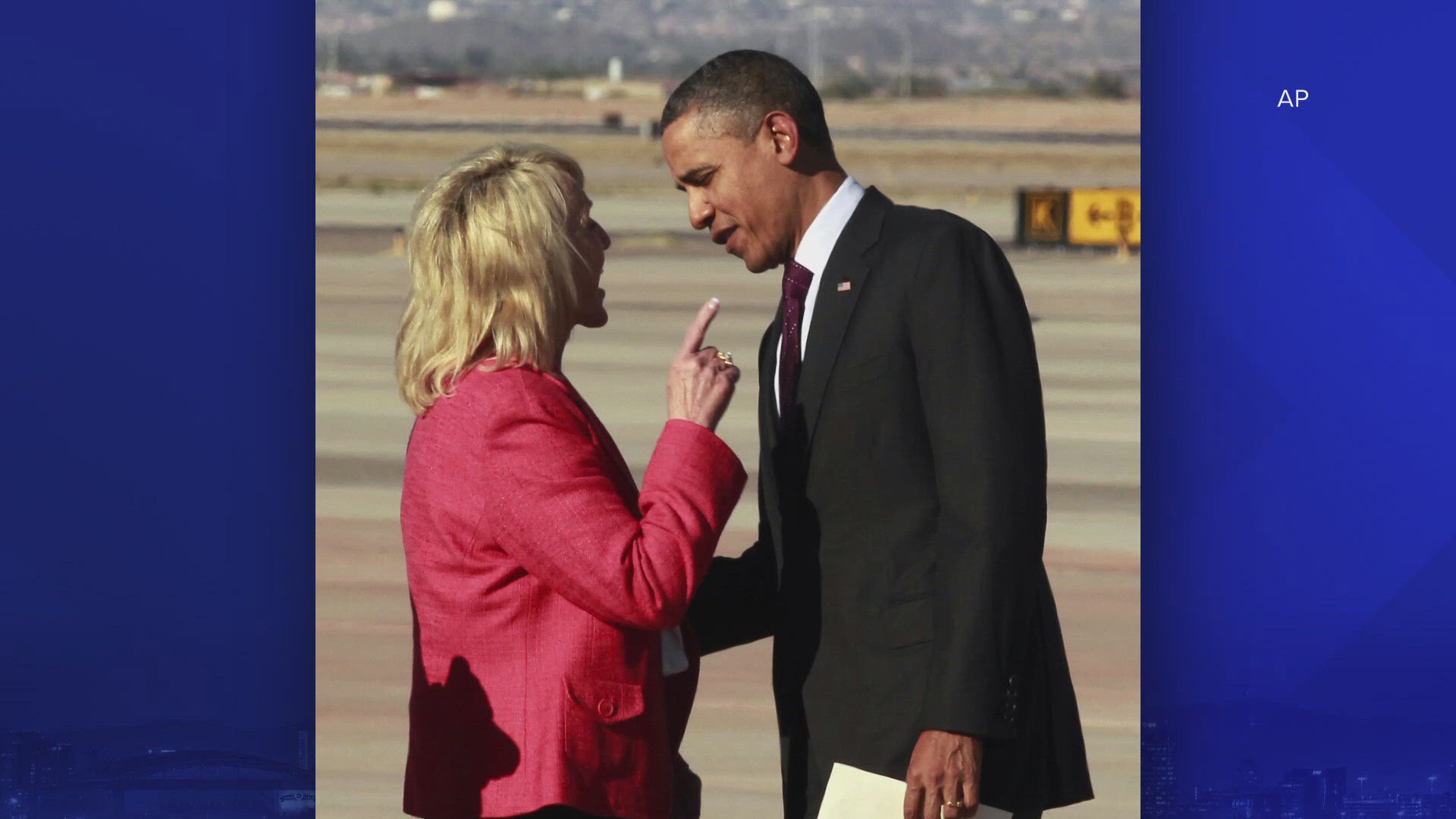 The former governor reflected on her infamous finger wag with former President Obama.