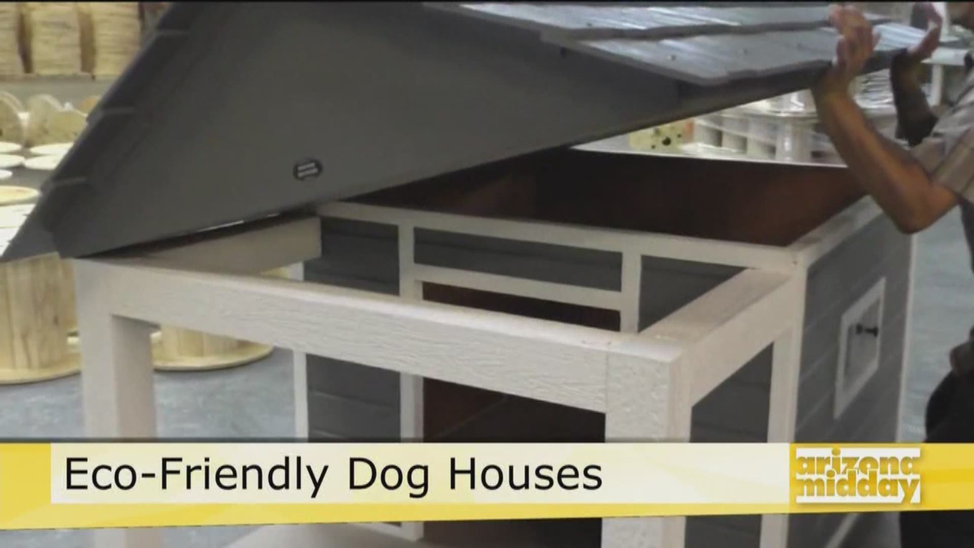 From air conditioning to eco-friendly materials, Larry Hobbs with Bow Wow Dog Houses, gives us the scoop on their made to order pet homes.