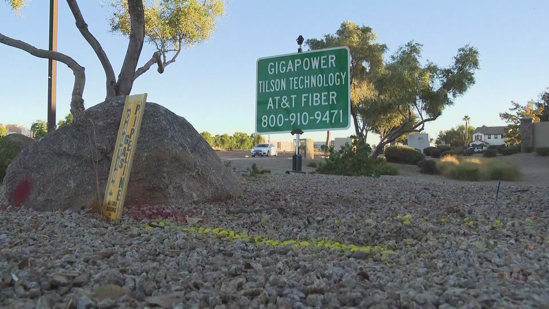 One family had their home flooded by sewage when workers struck a sewage line.