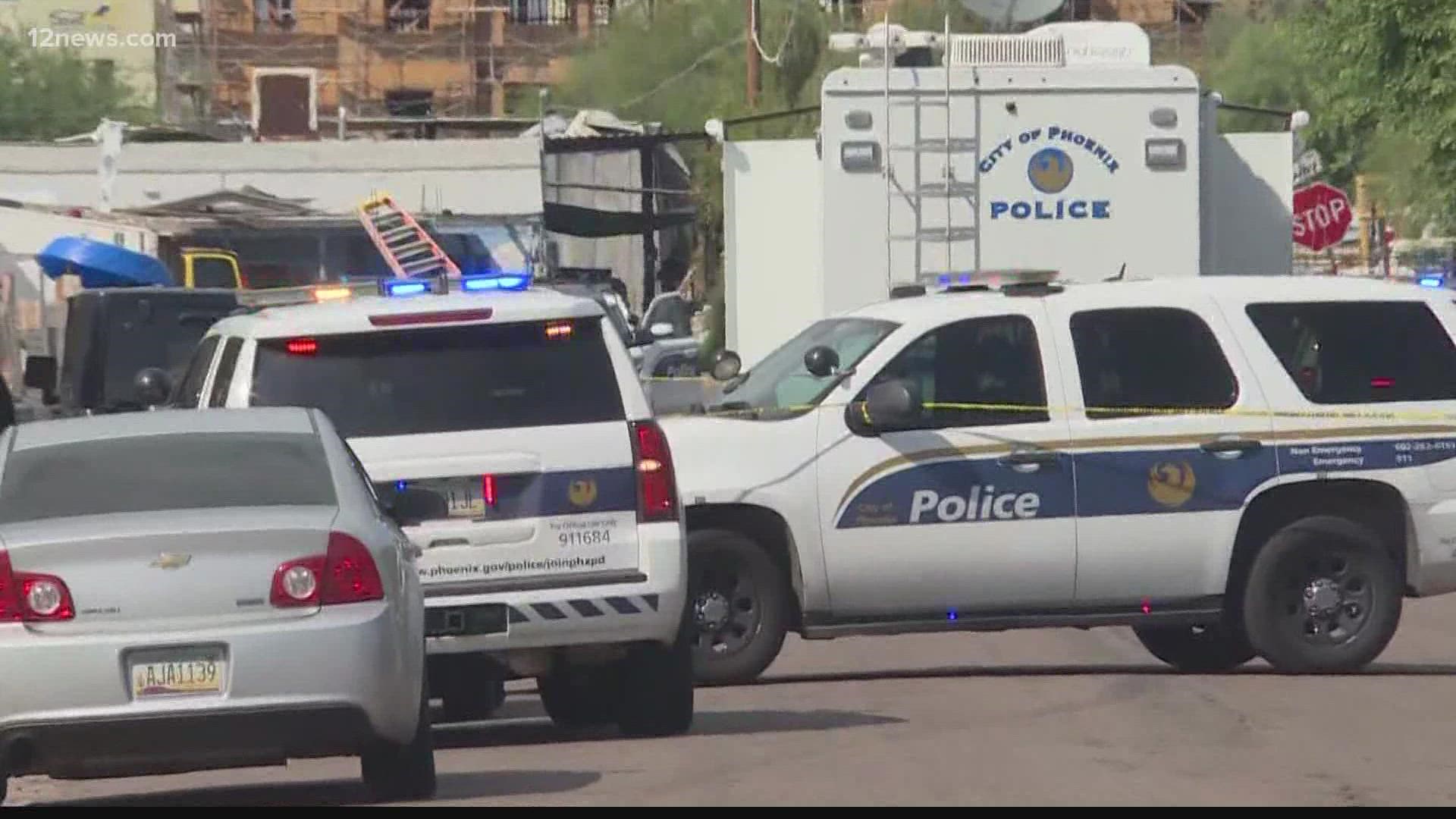 A 2-year-old girl is dead, and a 6-year-old boy is in the hospital after being shot at a home in south Phoenix.