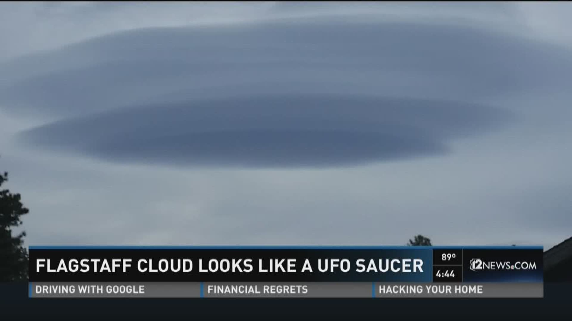 Flying saucer cloud identified as a...