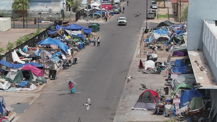 ACLU of Arizona suing city to stop sweeps of homeless camp in Phoenix that were paused at start of 2022