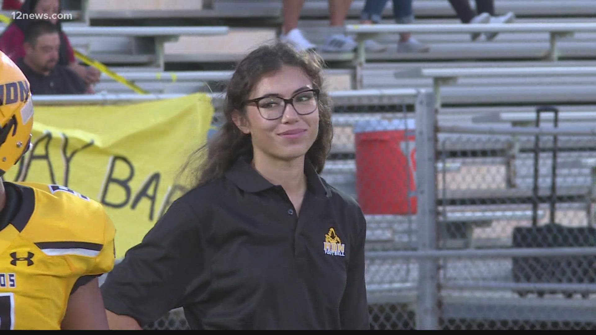 In 2015, former Marcos de Niza kicker Krysten Muir became the first kicker to score a point in a state title game.