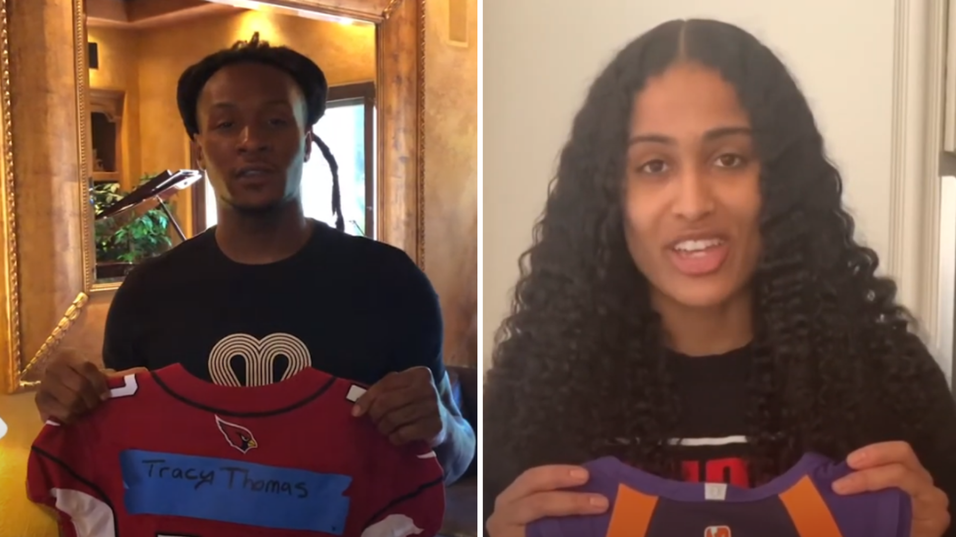 For National Nurses Day, DeAndre Hopkins and Skylar Diggins recognized two Phoenix nurses in a national project by athletes.