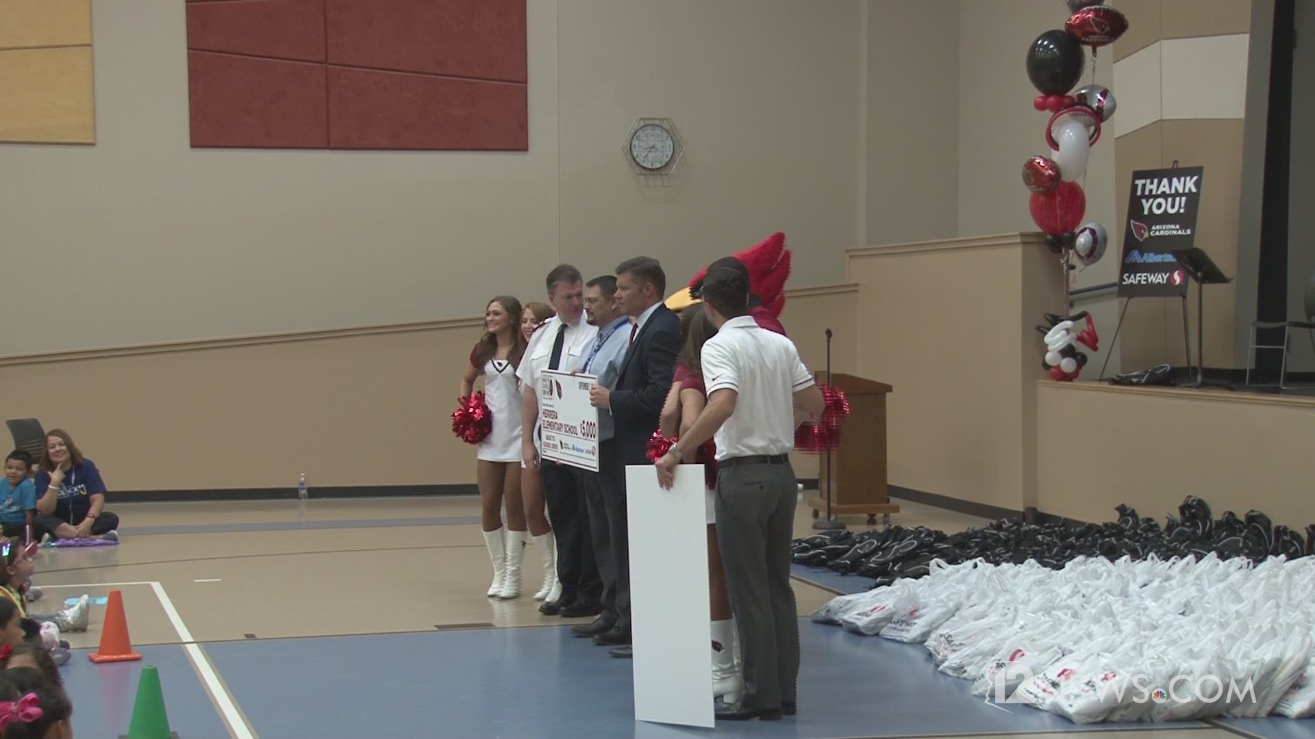 Arizona Cardinals donate school supplies