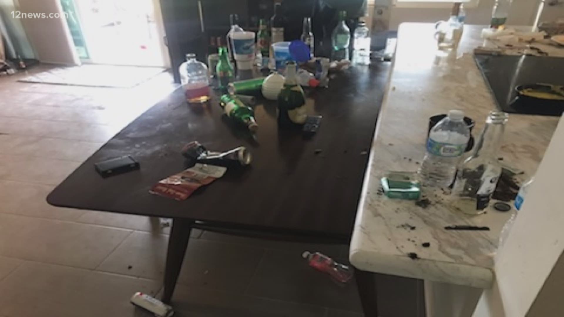 A Tempe man rented his house on Airbnb and came back to find it trashed. He estimates that $16,000 in damage has been done to the home. The renter used a fake name and is long gone.