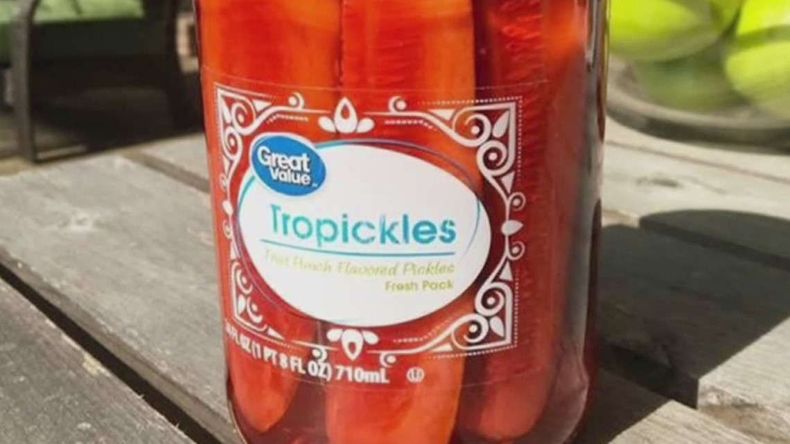 Fruit punch flavored pickles are available at a Walmart store near you