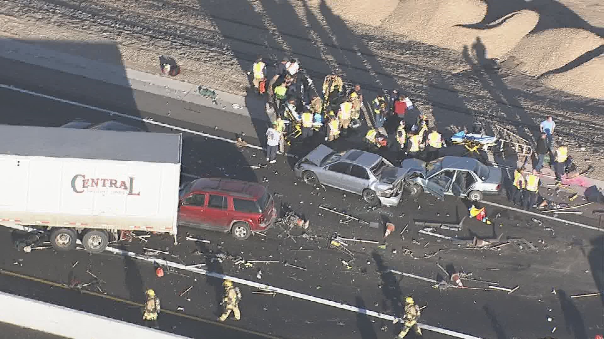 Loop 202 South Mountain at Buckeye reopens after crash involving 6 ...