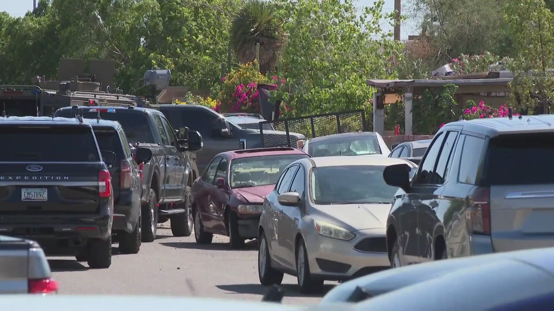 The sheriff's office is conducting an investigation in a Guadalupe neighborhood.