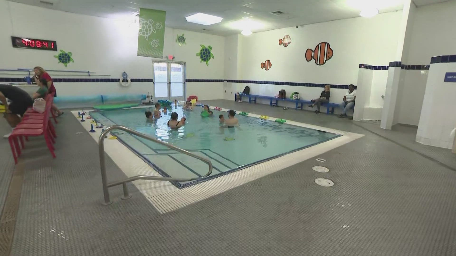 An instructor with Hubbard Family Swim School told 12News the best learning happens when kids are enjoying what they’re doing.