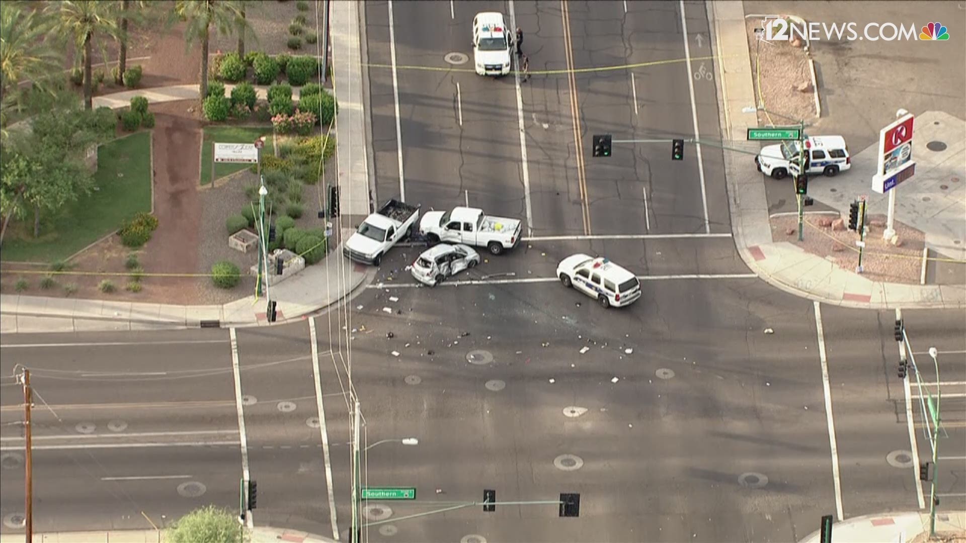 One woman has died following a car accident at the intersection of 24th Street and Southern.