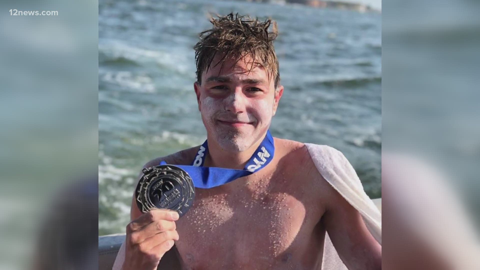 Getting into 59-degree water is enough for most people, but Henry Palmer took it way further. The Brophy Prep senior swam more than 14 miles in it.