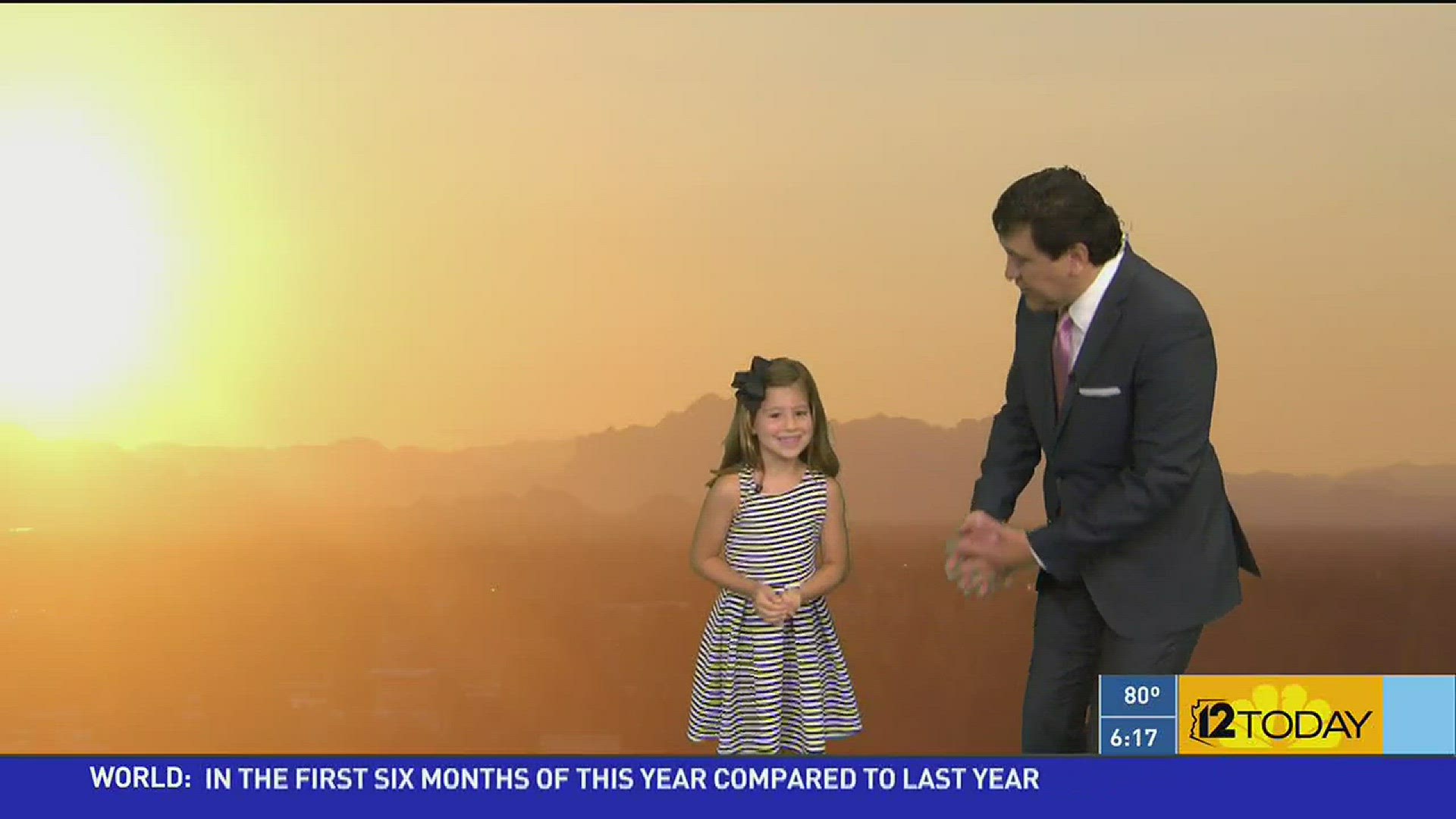 Lexi from Tempe helps Jimmy Q give weather update and 7-day forecast.