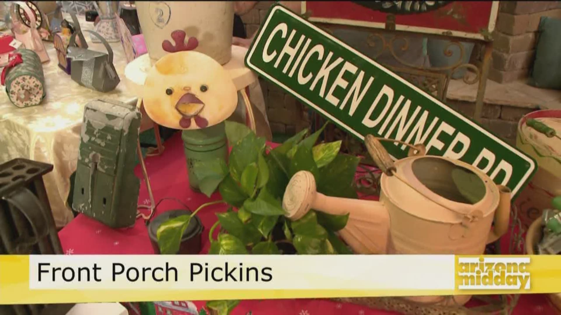 We've got your sneak peek at some of the stuff you'll find at Front Porch Pickins this weekend.