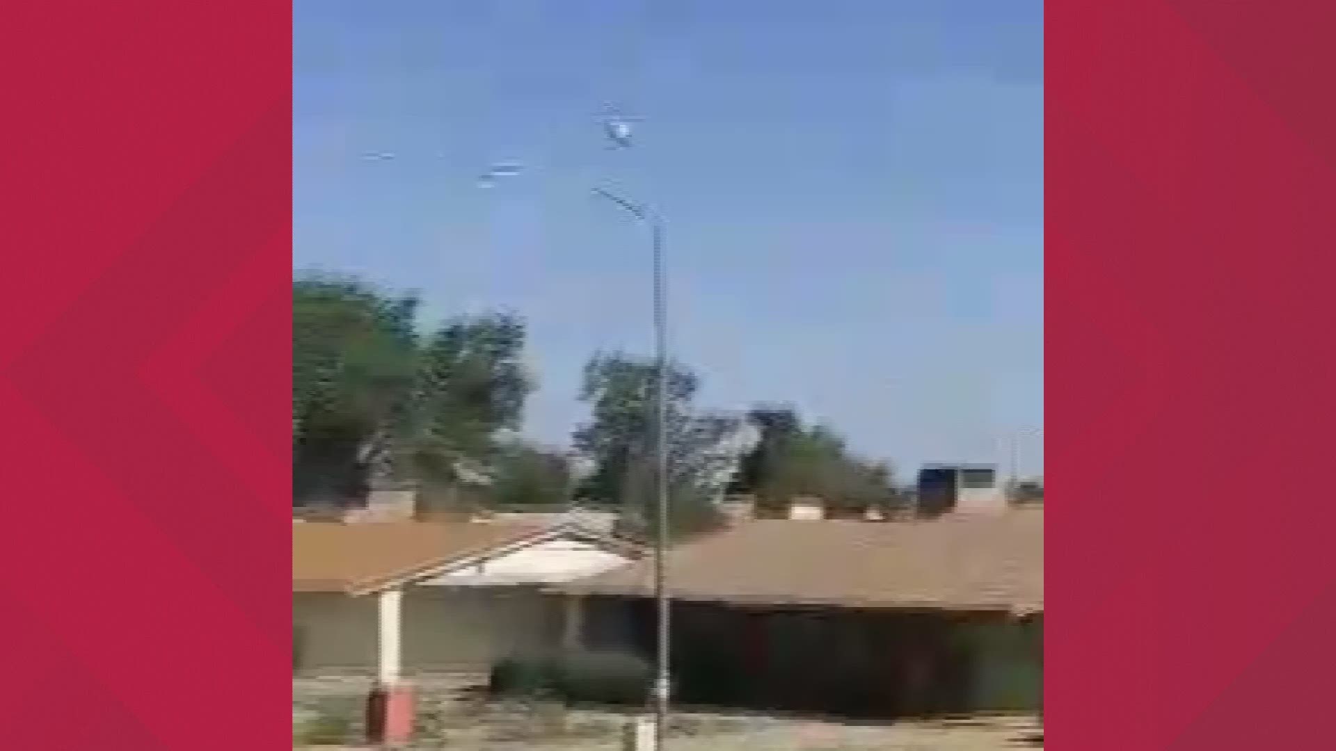 Video from a witness shows the helicopter moving wildly in the air. The man was working on a roof when he says he saw the helicopter spinning in the air.