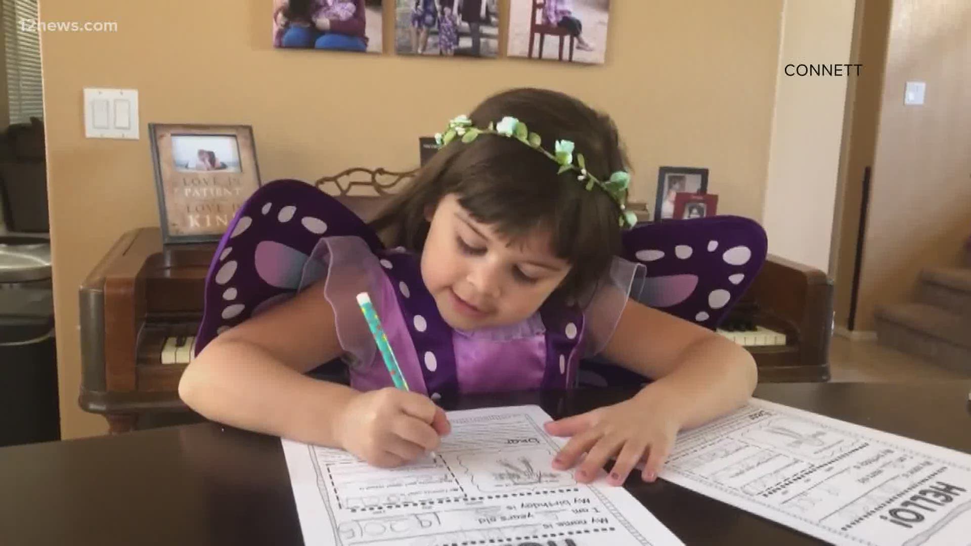 An East Coast assisted living center is receiving pen pal letters from the Valley. Five-year-old Claire is sending kindness through the mail using pencil and paper.