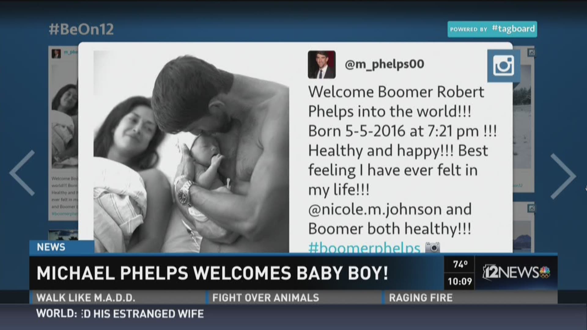 Micheal Phelps welcomes baby boy