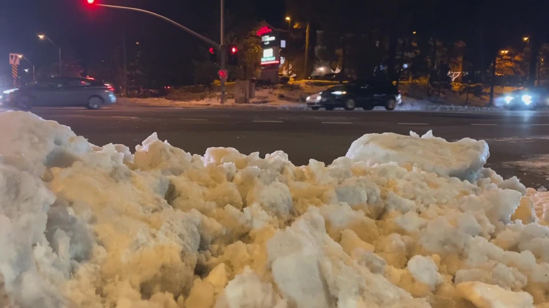 The Flagstaff area is dealing with black ice as temperatures take a nose dive.