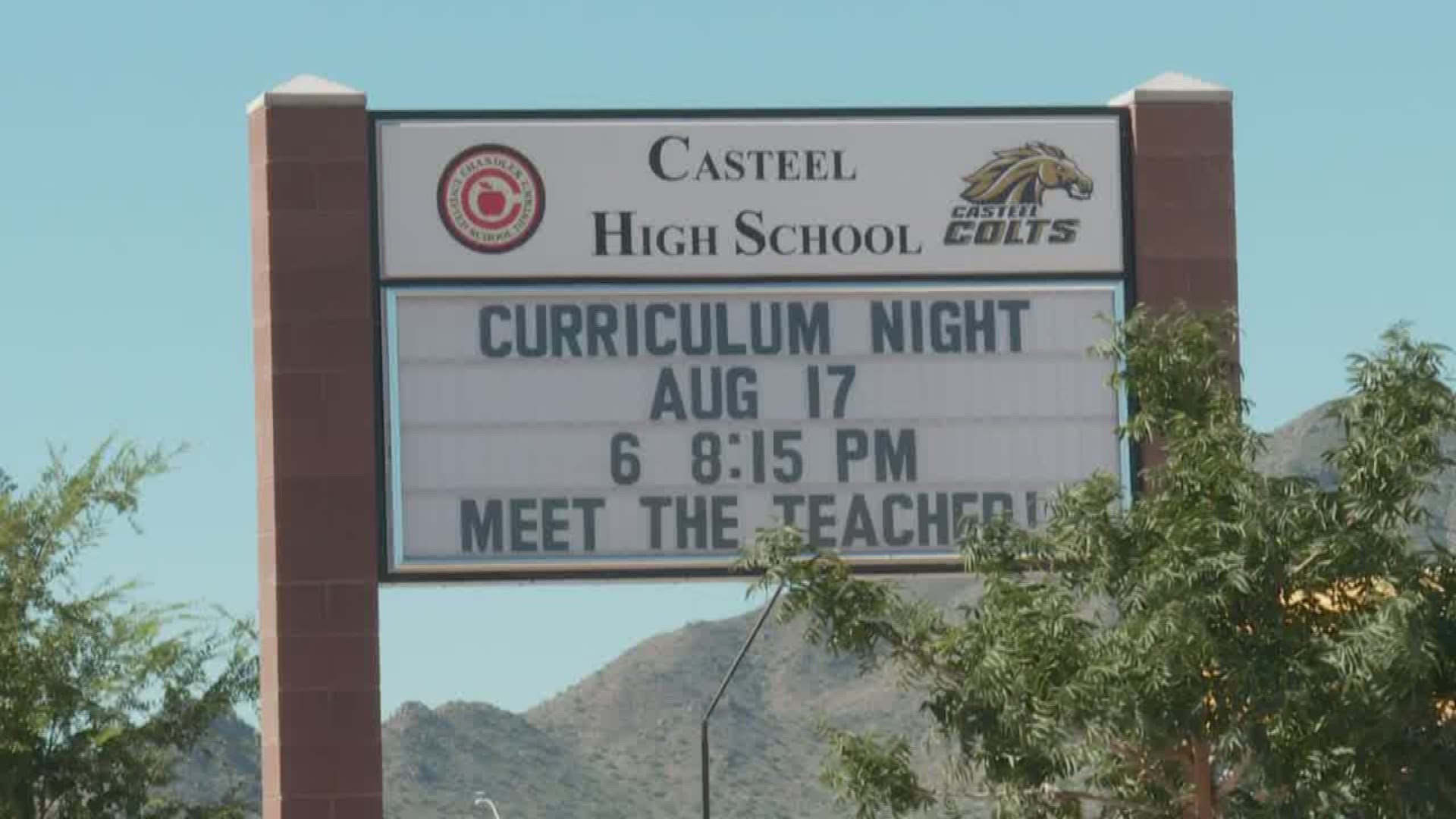 Parents received a letter from the school administration at Casteel High School that a student was shot Tuesday night in the Queen Creek area.