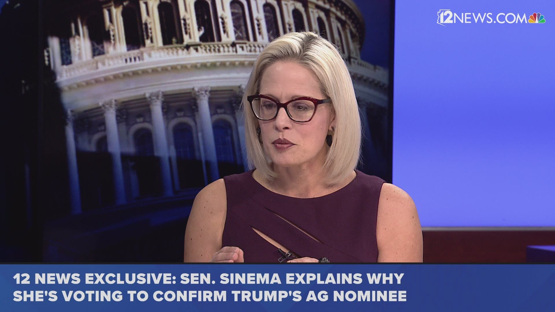 Many Arizona Democrats might say Sen. Kyrsten Sinema is giving William Barr a pass on her first major confirmation vote. She responds.