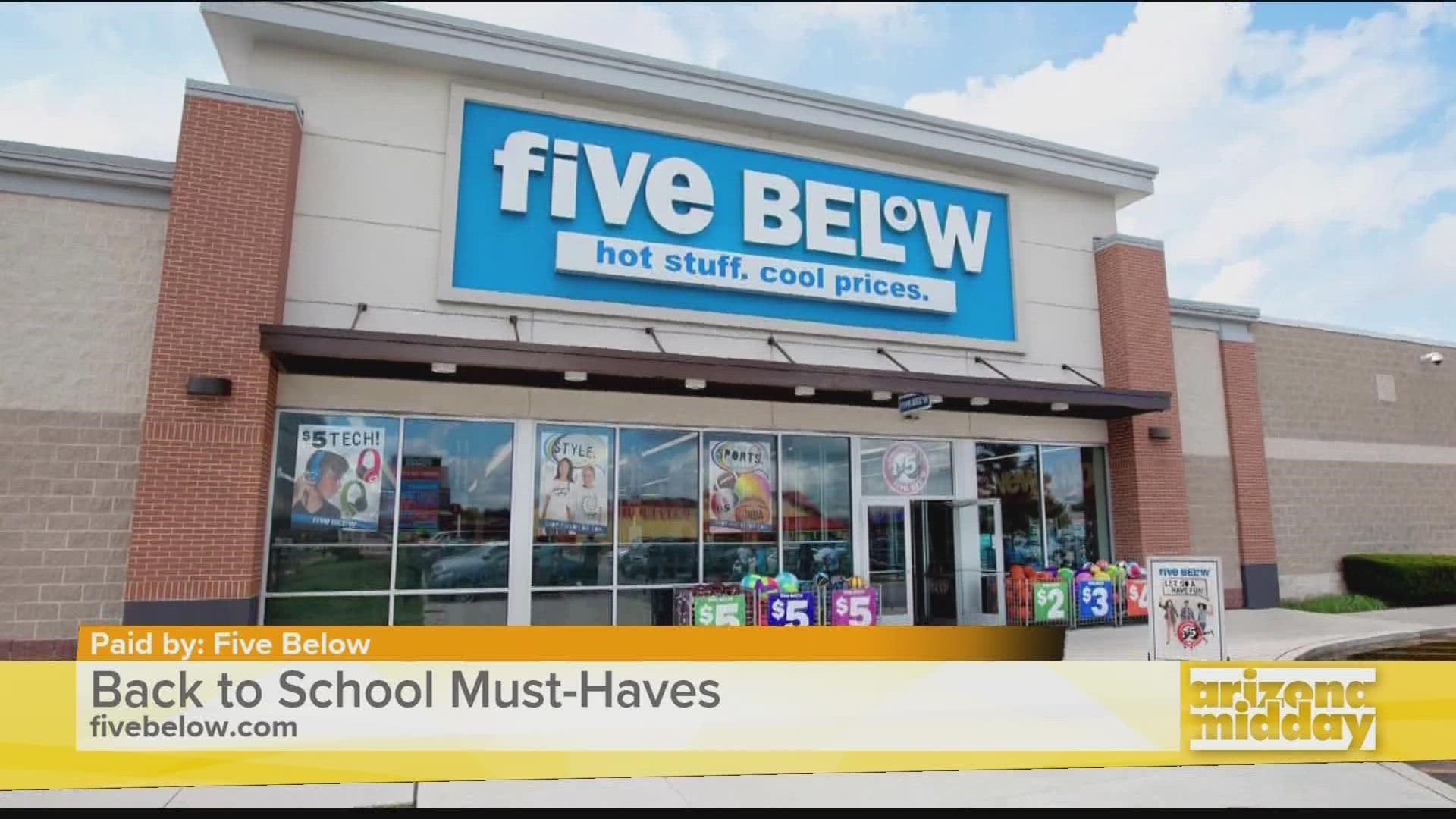 Lifestyle Expert, Barbara Majeski, shows us the top finds at a great price for back to school at Five Below!