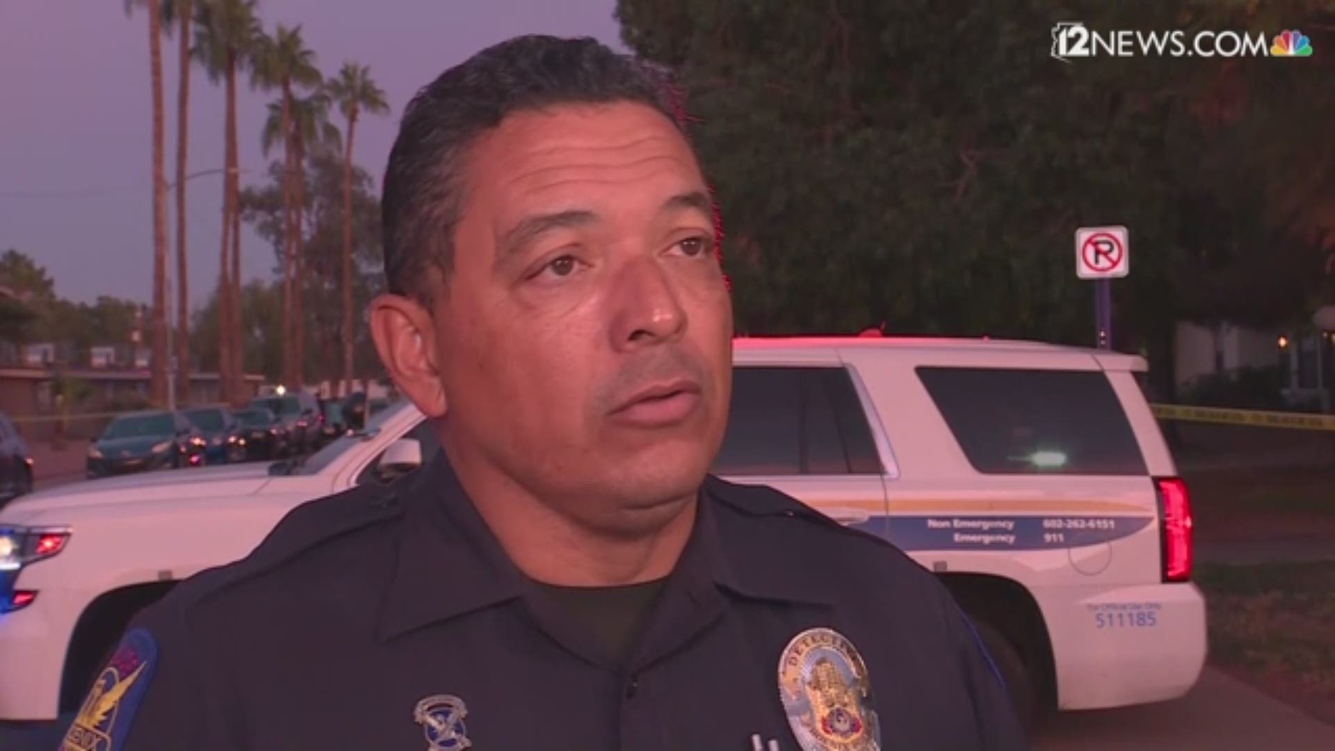 Det. Luis Samudio gave reporters an update on a pedestrian-involved crash in Phoenix on Wednesday that injured a young girl.