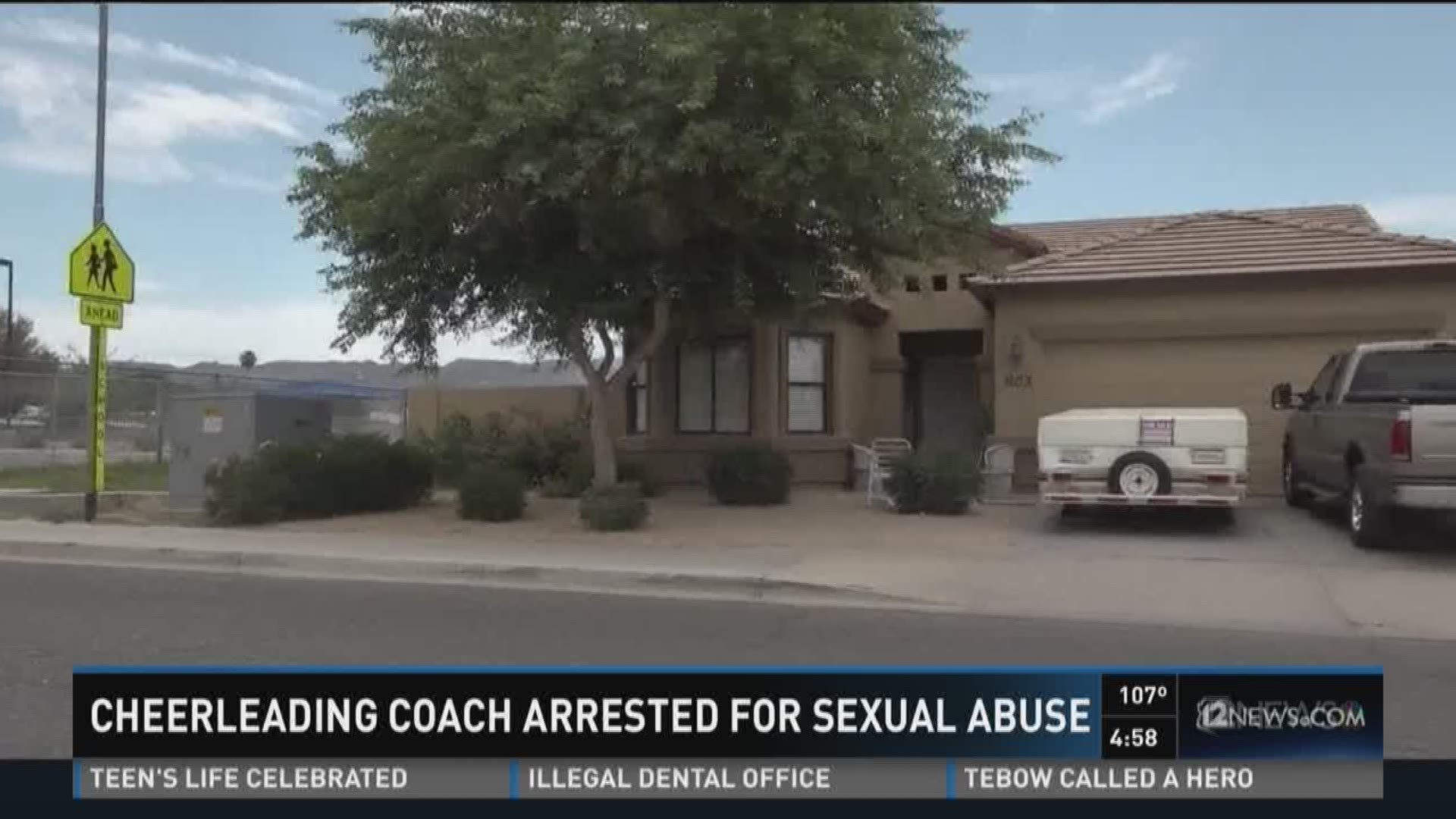 A cheerleading coach at a gym has been arrested for alleged sexual assault and kidnapping.