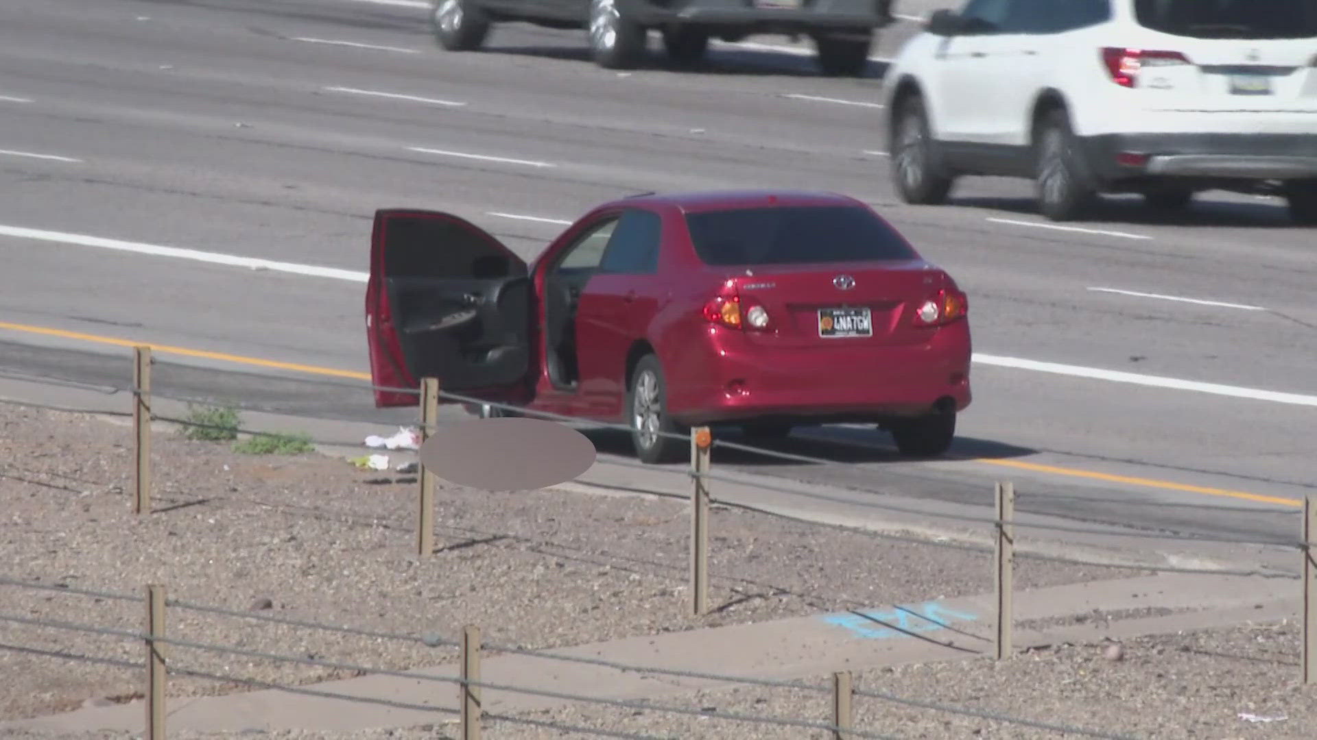 A driver was shot on the I-10 near 39th Avenue after a suspected road rage incident.