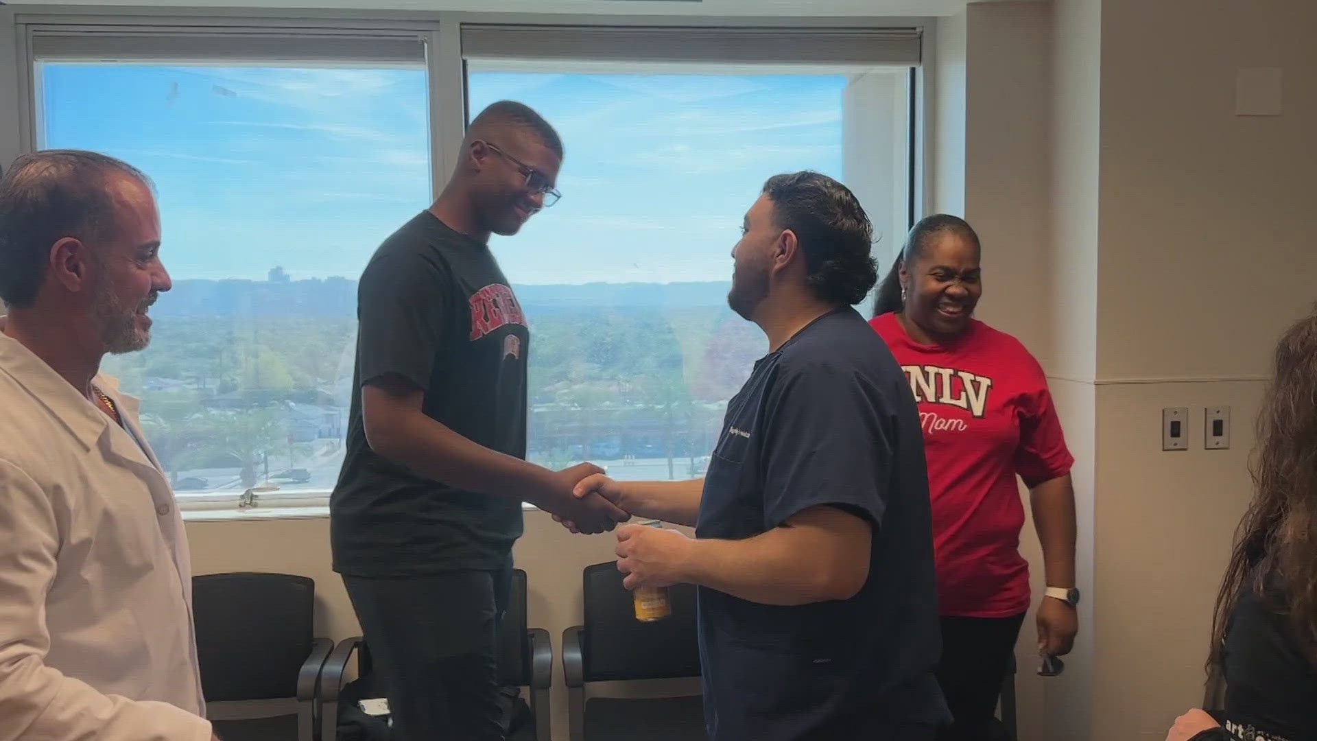 A Las Vegas student went into cardiac arrest in his high school classroom. He was later taken to a Phoenix hospital and received a diagnosis.