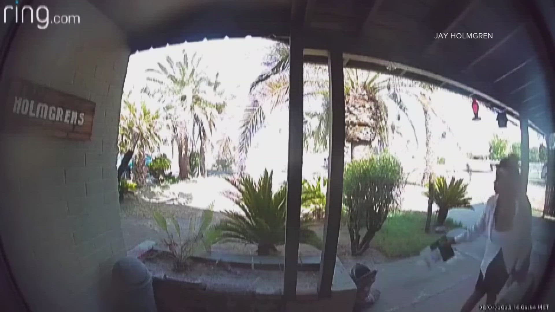 A porch pirate caught on camera in Glendale allegedly stole a debit card last week, then used it to steal even more.