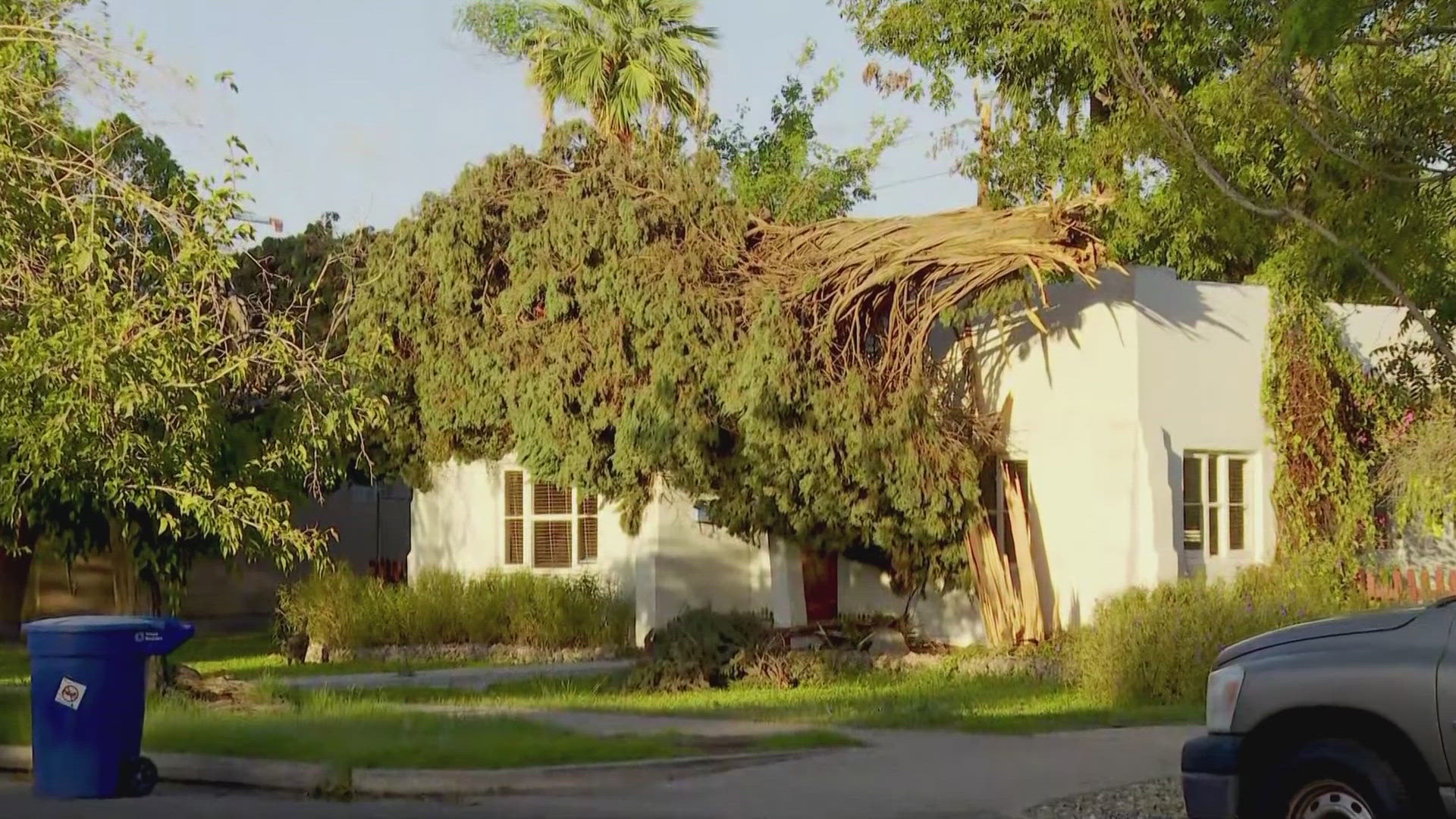 A fast-moving microburst left several days' worth of cleanup across the city of Tempe.