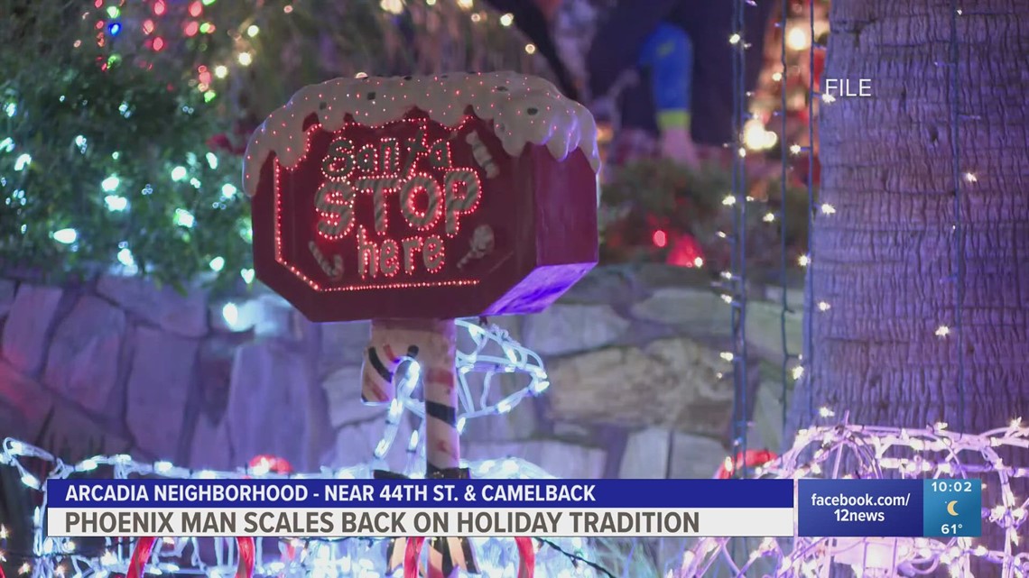 Popular Arcadia Christmas lights display to significantly scale back