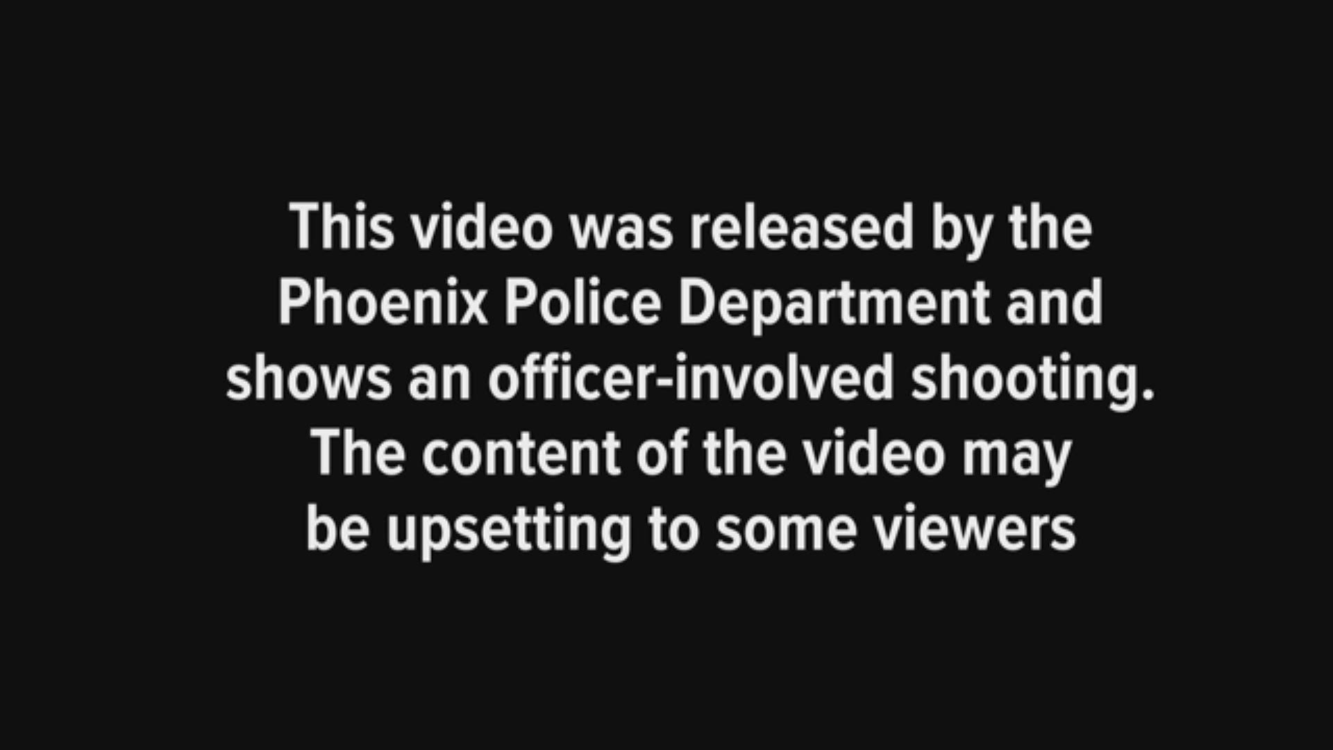 Phoenix PD released body camera footage that shows the officer-invloved shooting that killed James Garcia on July 4th.