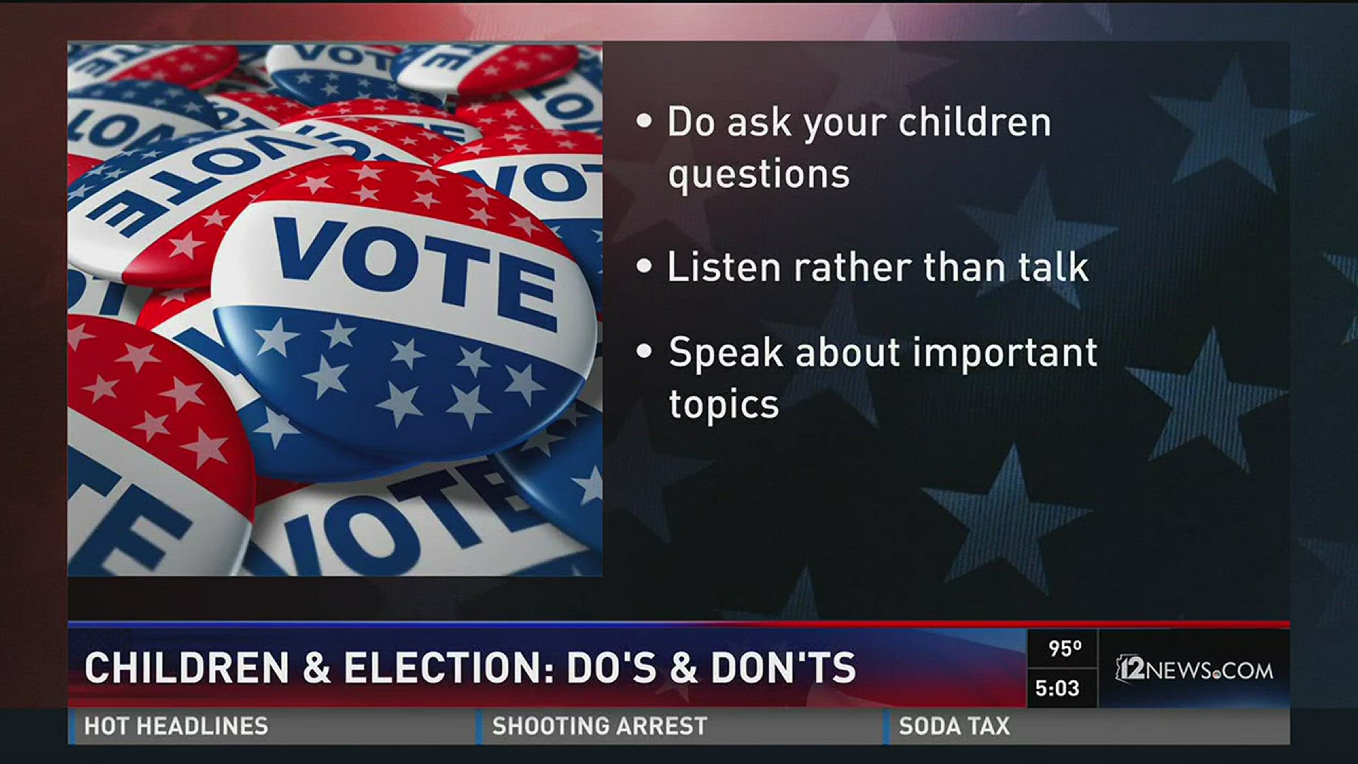 Local child Psychologist. Dr. Marlow on how to approach the presidential debate.