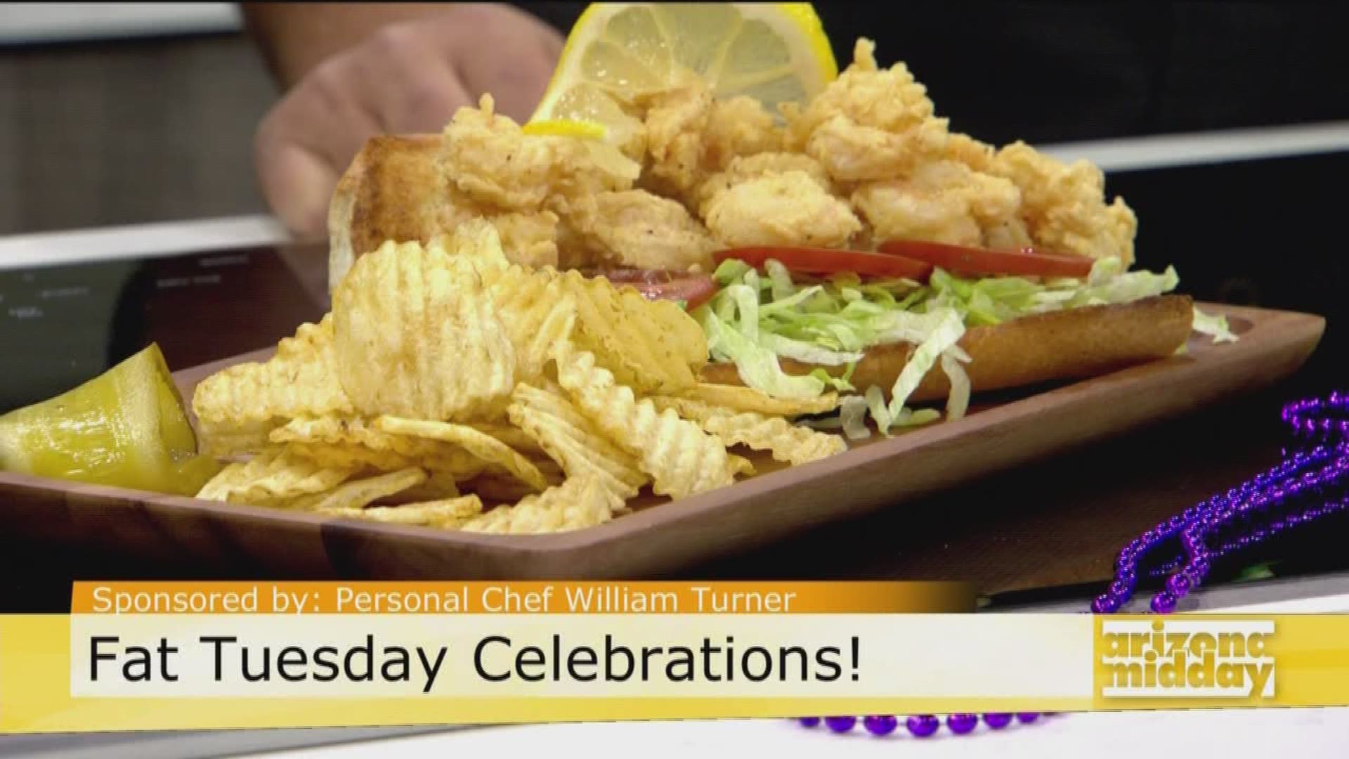 Chef William Turner shows us how to make a Shrimp Po Boy and we take a bite out of a King Cake!
