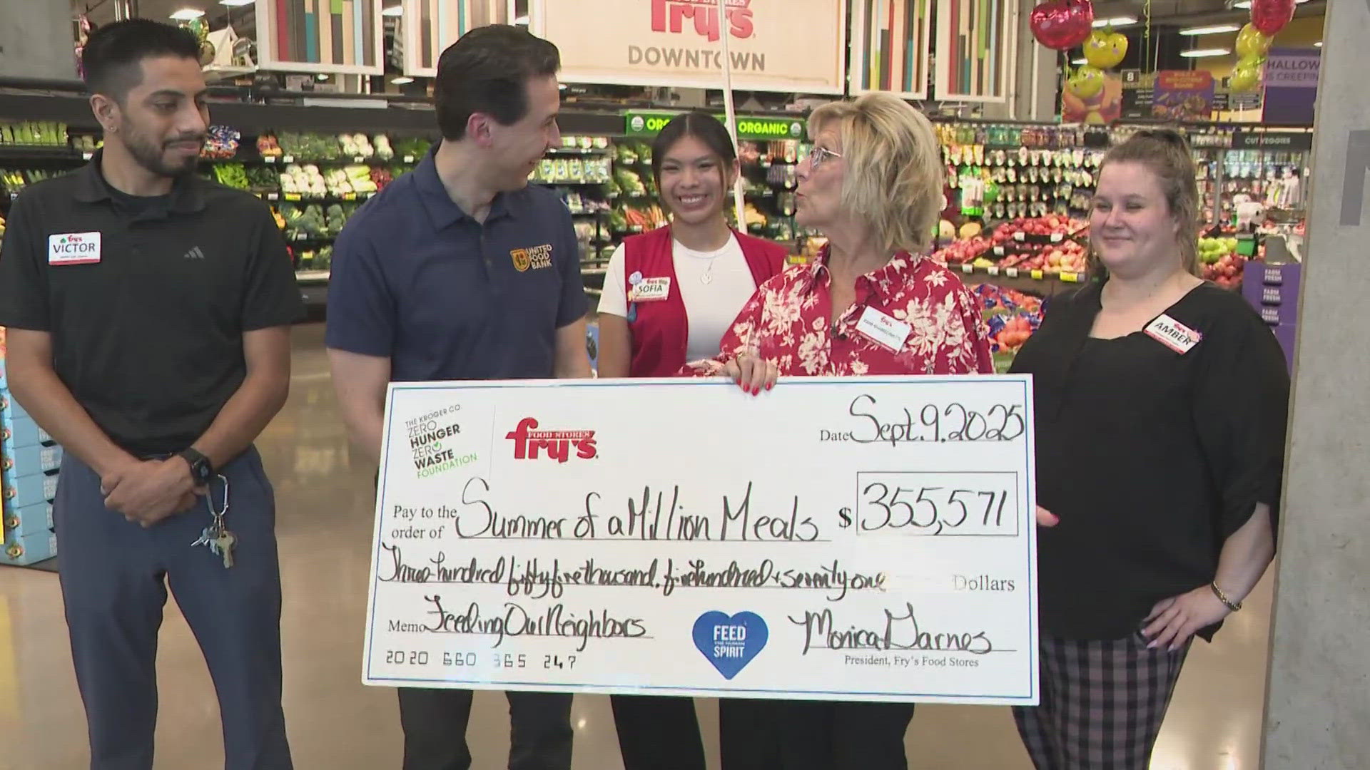 More than $350,000 was raised this summer for the Summer of a Million Meals campaign that helps feed Arizonans in need.