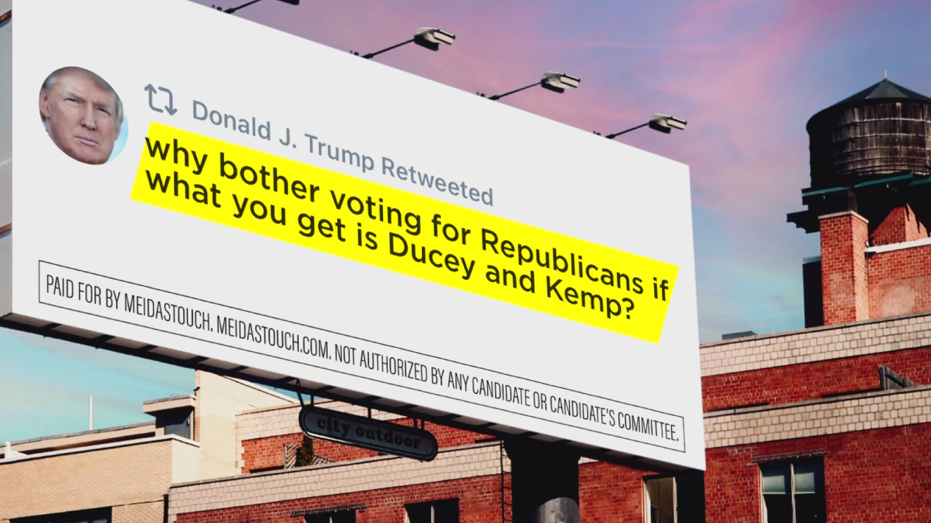 Billboards in Georgia are invoking Gov. Ducey as a warning to voters that Republicans can't be trusted. It's also a comment on the ongoing turmoil within the GOP.