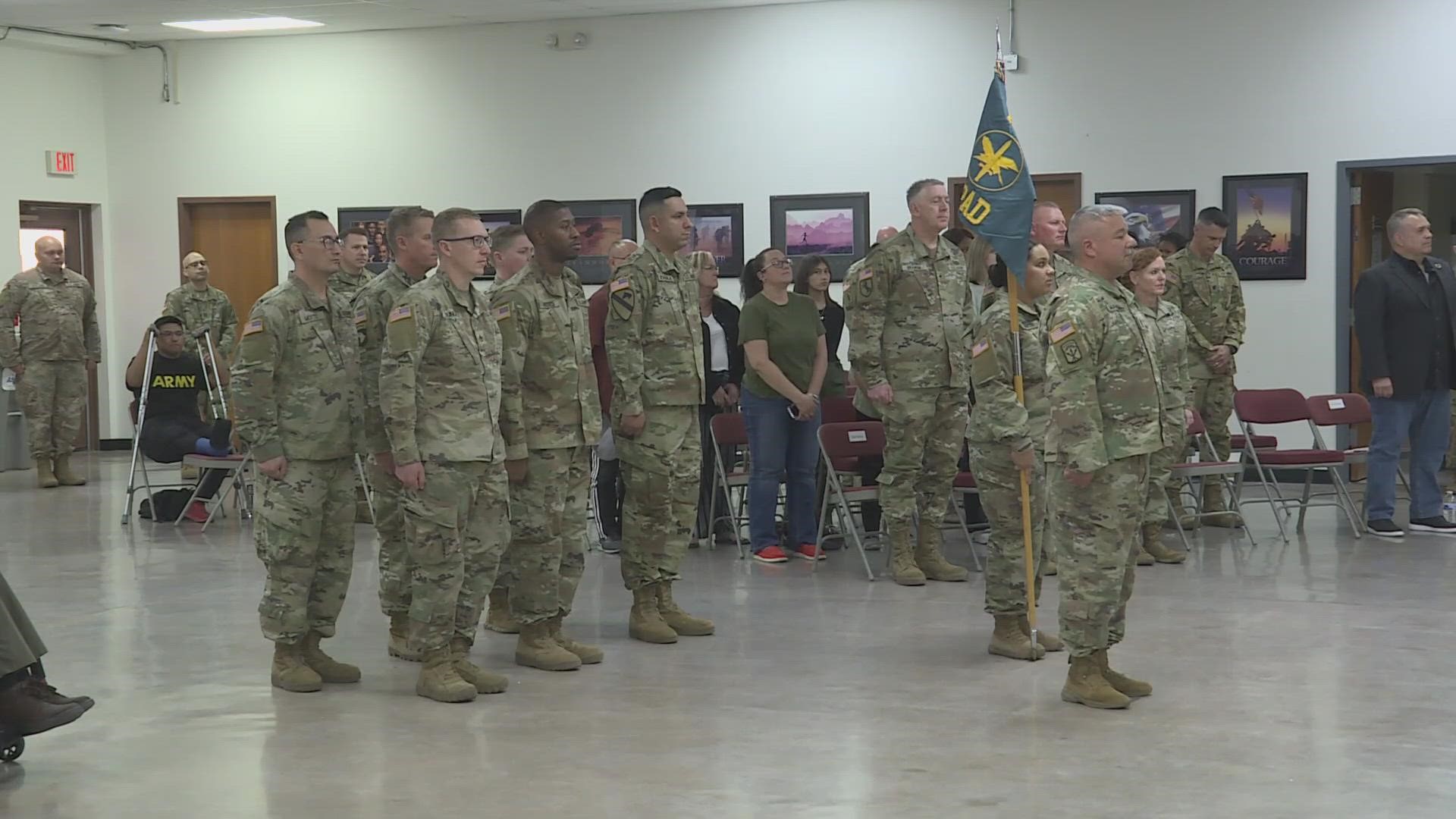 In honor of Arizona National Guard service members, as they prepare to deploy overseas, a special ceremony was held at the Papago Park Military Reservation
