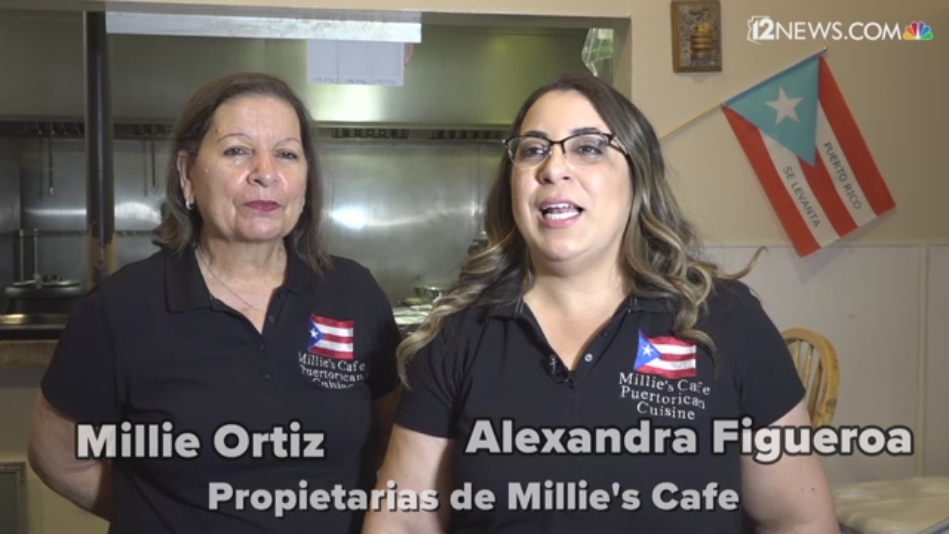 "Es muy lindo sentirse puertorriqueño, pero más lindo sentirse latino”, dijo Alexandra Figueroa, una de las propietarias de Millie's Cafe.