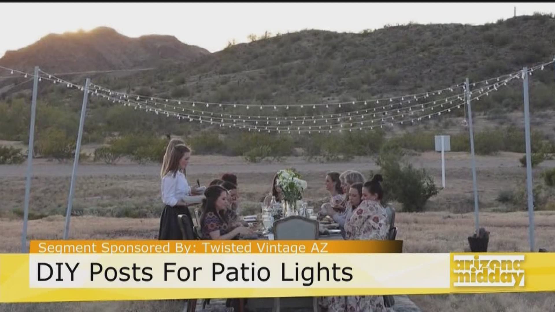 Jessica from Twisted Vintage is showing us how to light up your backyard with these DIY lights.
